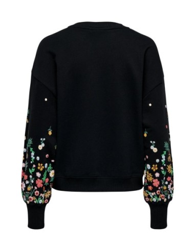 Only Sweat femme noir floral