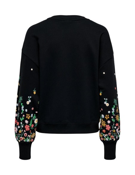 Only Sweat femme noir floral