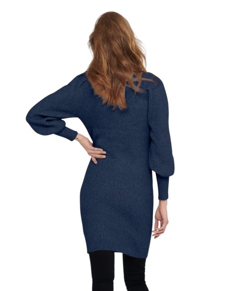 Only Robe femme bleue hiver