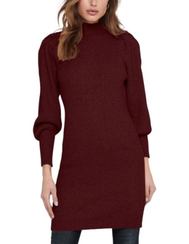 Only Robe femme bordeaux hiver