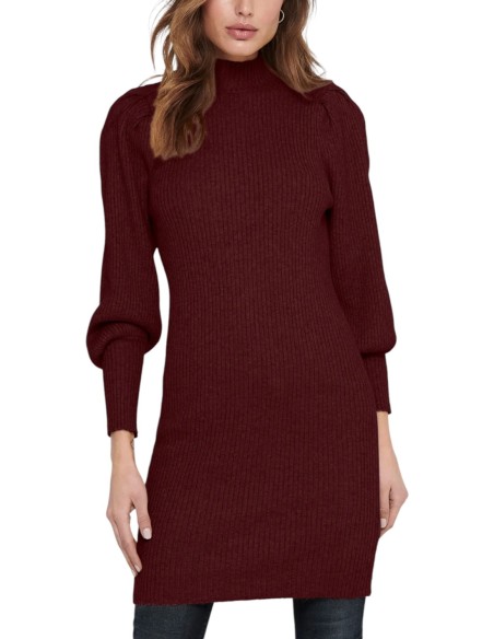 Only Robe femme bordeaux hiver
