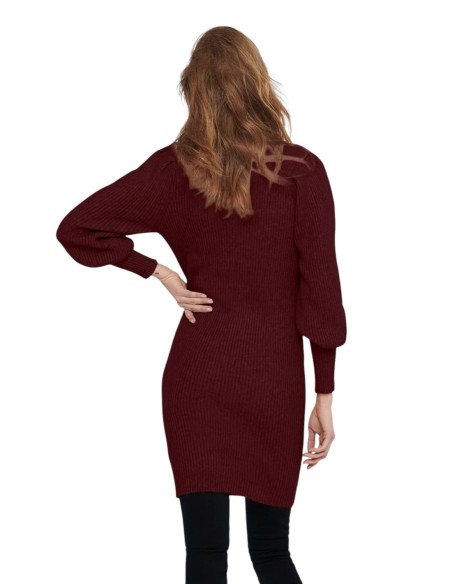 Only Robe femme bordeaux hiver