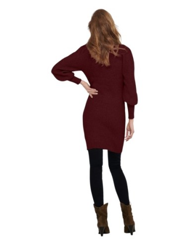 Only Robe femme bordeaux hiver