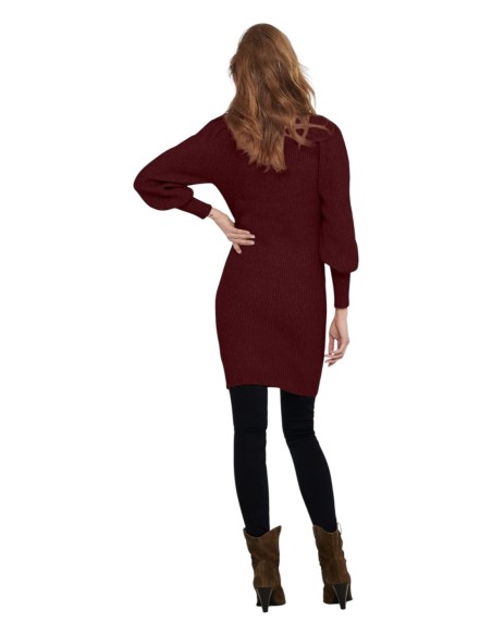 Only Robe femme bordeaux hiver