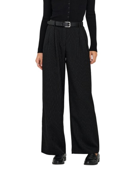 Only Pantalon femme noir rayures