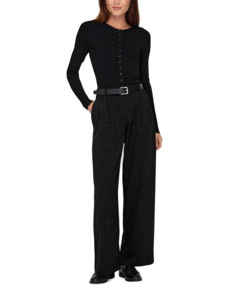 Only Pantalon femme noir rayures