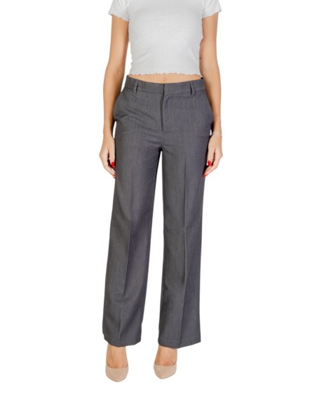 Only Pantalon femme gris confortable