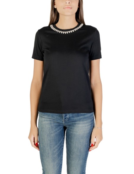 Only T-shirt femme noir coton