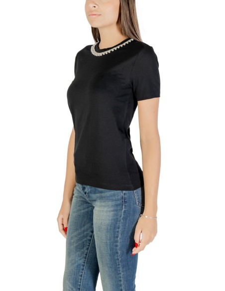 Only T-shirt femme noir coton