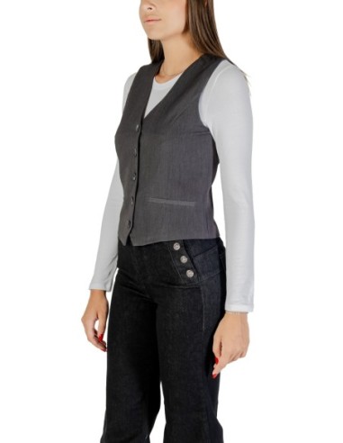 Only Gilet femme gris