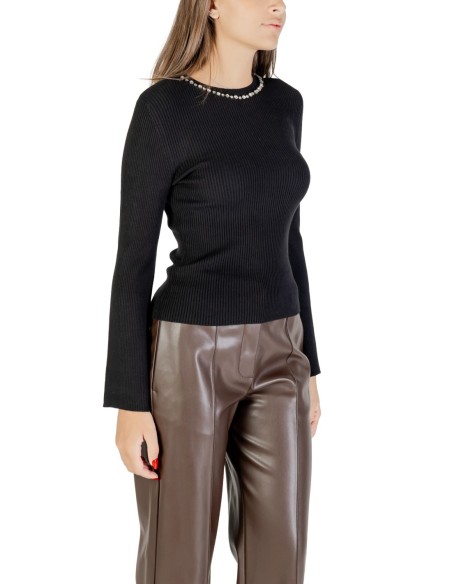 Only Pull femme noir strass