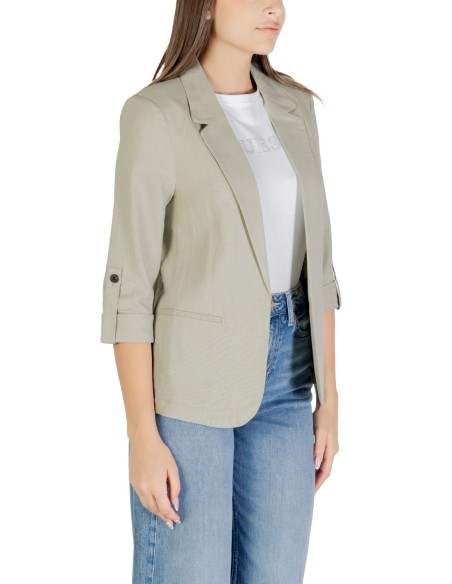 Only Veste femme verte lin
