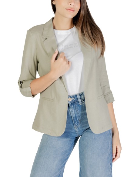 Only Veste femme verte lin