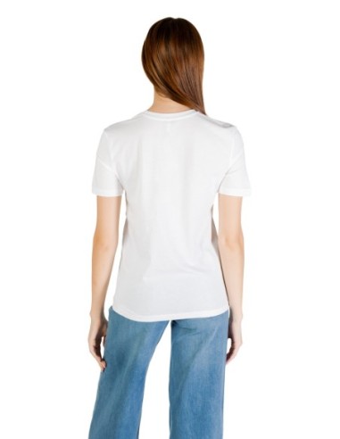 Only T-shirt femme blanc coton bio