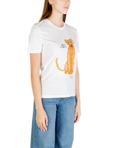 Only T-shirt femme blanc coton bio