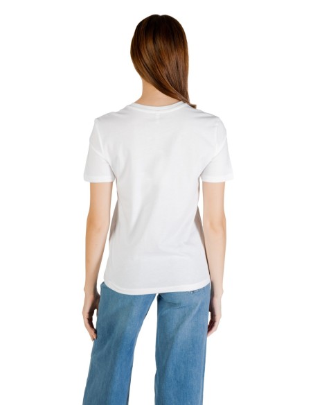 Only T-shirt femme blanc imprimé
