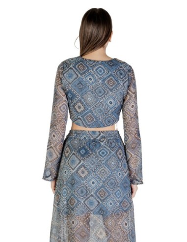 Only Top femme bleu imprimé