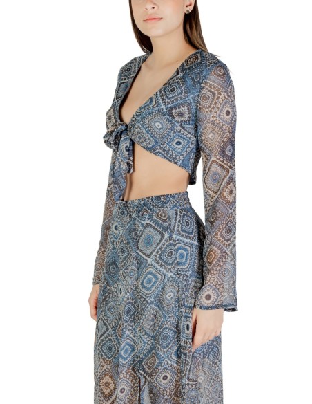 Only Top femme bleu imprimé