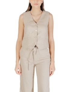 Only Gilet femme beige