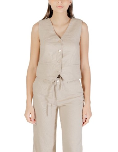 Only Gilet femme beige