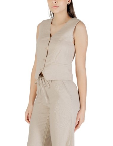 Only Gilet femme beige
