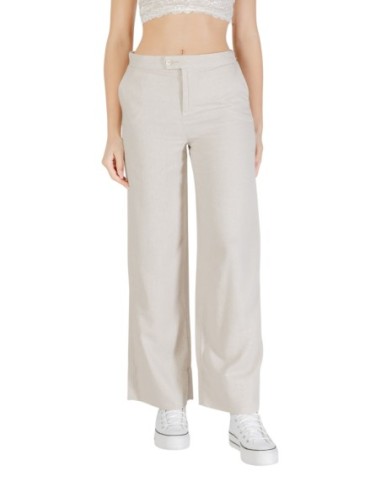 Only Pantalon femme beige chic