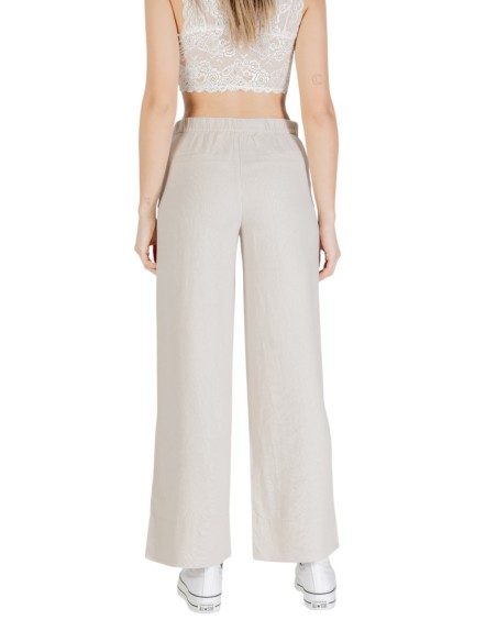 Only Pantalon femme beige chic