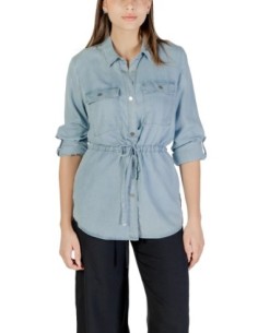 Only Chemise femme bleu azur