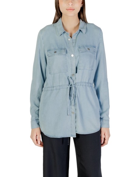 Only Chemise femme bleu azur