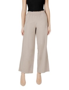 Only Pantalon femme beige fluide