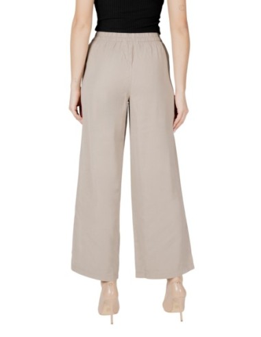Only Pantalon femme beige fluide