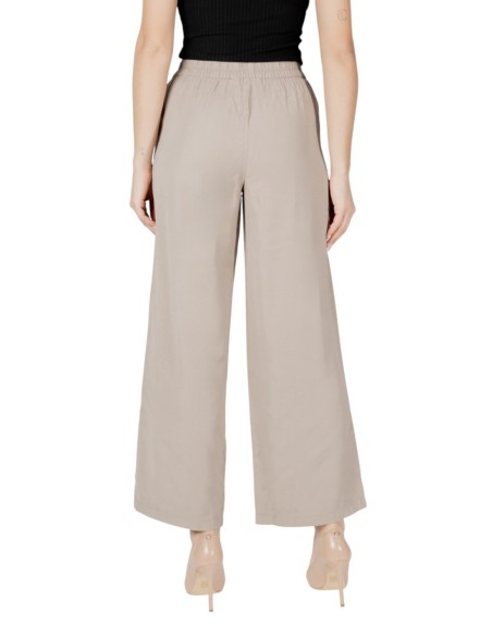 Only Pantalon femme beige fluide