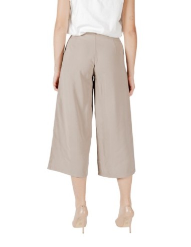 Only Pantalon femme beige chic