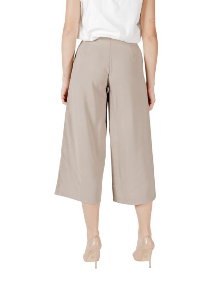 Only Pantalon femme beige chic