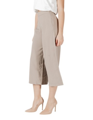 Only Pantalon femme beige chic