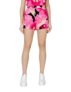 Only Short femme fuchsia fleuri