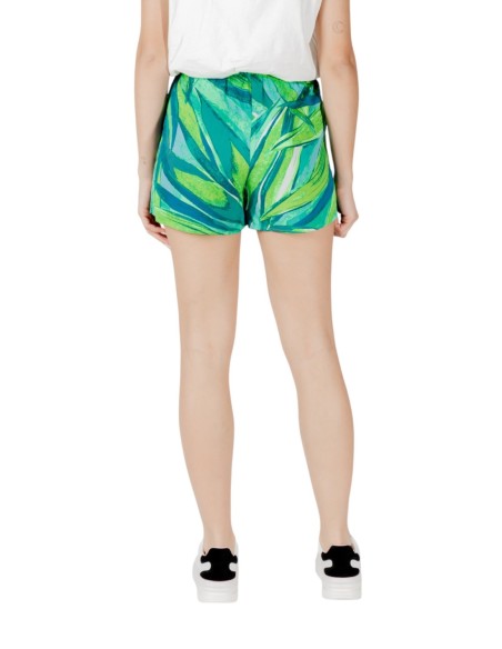 Only Short femme vert fleuri