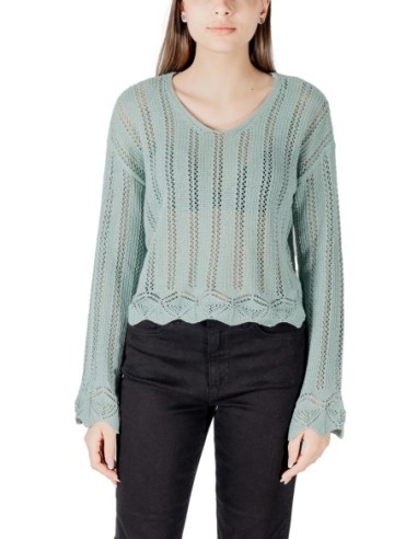 Only Pull femme vert coton bio