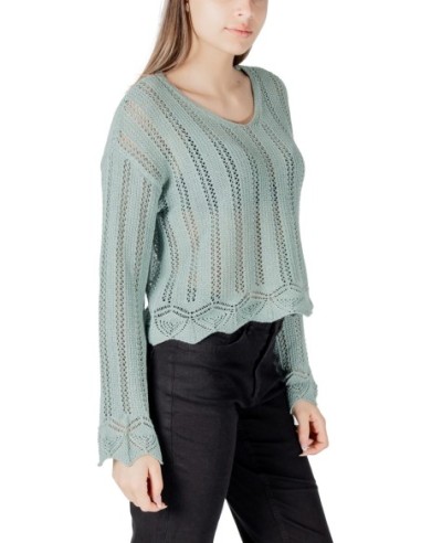 Only Pull femme vert coton bio