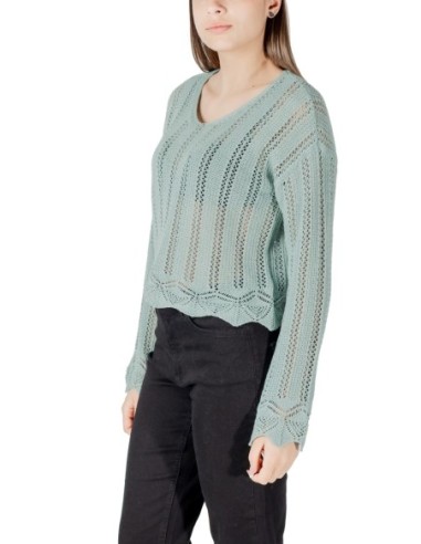 Only Pull femme vert coton bio