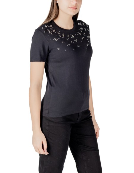 Only T-shirt femme noir modal