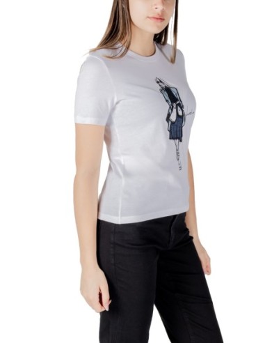 Only T-shirt femme blanc coton bio