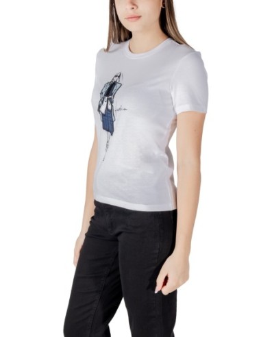 Only T-shirt femme blanc coton bio