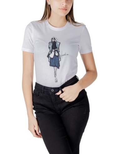 Only T-shirt femme blanc coton bio