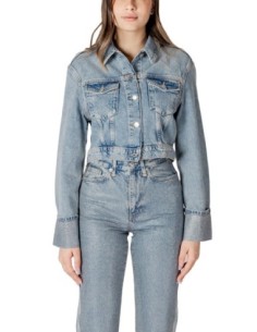 Only Veste femme bleu azur coton bio