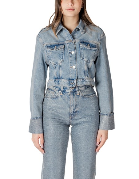 Only Veste femme bleu azur coton bio