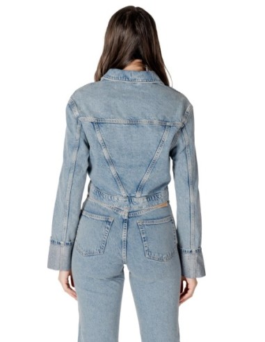 Only Veste femme bleu azur coton bio