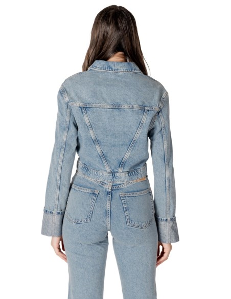 Only Veste femme bleu azur coton bio