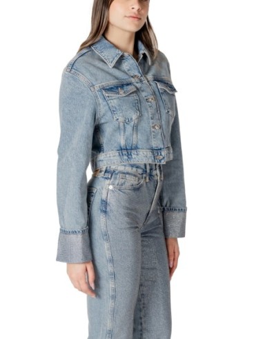 Only Veste femme bleu azur coton bio