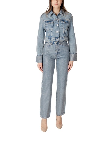 Only Veste femme bleu azur coton bio